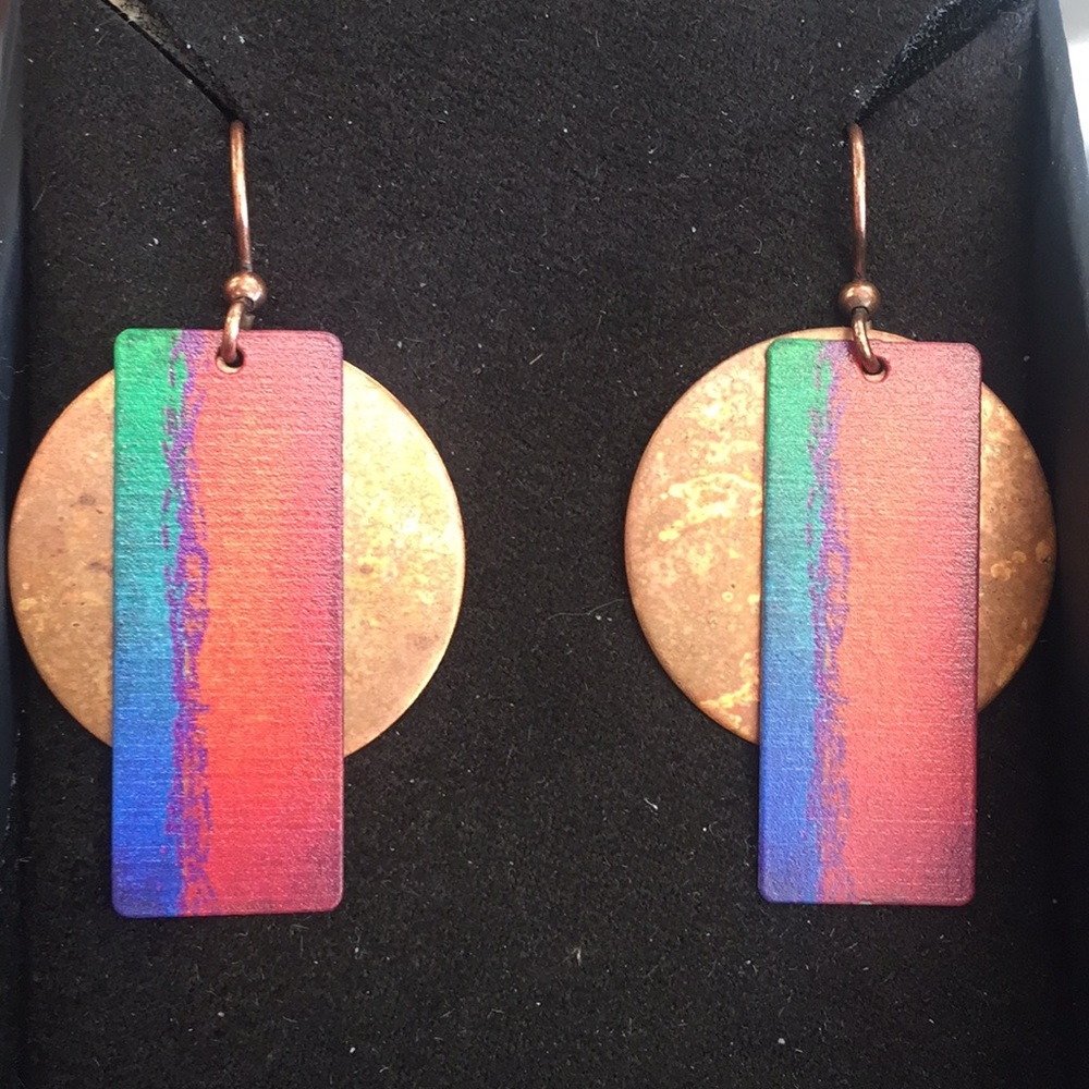 copper earrings